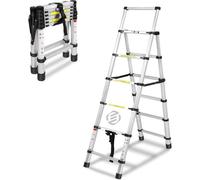 Échelle domestique compacte à 7 marches, repliable