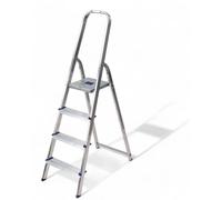 Échelle domestique professionnelle en aluminium avec marches et montants - 4 marches