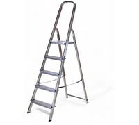 Échelle domestique professionnelle en aluminium avec marches et montants - 5 marches