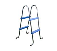 Echelle double symétrique Toi 2x4 marches acier galvanisé pour piscine hors-sol