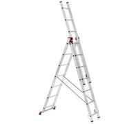 Échelle en aluminium, 3 x 11 échelons, 3,15 - 7,11 m universel, ALVE ENPRO 6611