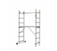 Échelle en aluminium, échafaudage 2,98 m jusqu'à 150 kg 12 marches