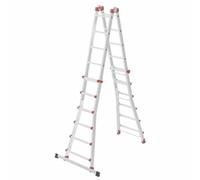Echelle télescopique multifonction M80 - 4 x 6 échelons - 6,75M