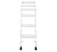 Échelle/escalier escamotable à fixation murale - 4 marches - Pliable - 200 kg par marche - Pour maison, garage, cave, entrepôt, magasin
