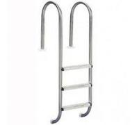 Echelle inox Droite 3 marches + marches inox 304