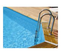 Echelle inox intérieure 3 marches Ubbink pour piscine bois