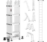 Echelle multifonctionnelle Echafaudage 7 en 1 4 marches 4600mm