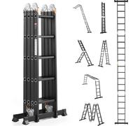 Échelle multifonctionnelle VEVOR, échelle multifonctionnelle 7 en 1, support A, cadre de l'échelle 5800 mm, capacité de charge 150 kg, convient pour une utilisation à domicile en plein air