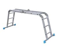 Échelle multipositions en aluminium à 4 sections Mac Allister avec plateforme 3,30m