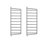 String Panneau mural String Noir. 50x20 cm. lot de 2