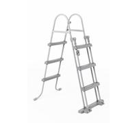 Echelle piscine hors sol Bestway Echelle de sÉcuritÉ 3 marches Gris clair 71414-