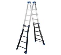 Echelle pliable multifonction télescopique 4x5 échelons 5,2m/6m Hailo ProfiLine