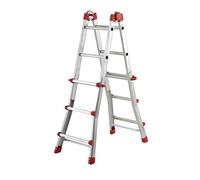 Hailo Échelle pliable multifonction ProfiStep Multi télescopique alu 4x3 échelons 2,8/3,7 m