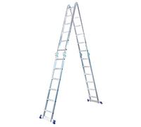 Echelle pliante articulée STAVALANCE 4x6, 6,8m, 24 marches, multifonction, écarteur de mur,