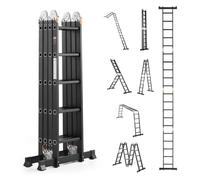 Échelle pliante articulée - VEVOR - KMP405A - 7 en 1 polyvalente - Hauteur 5,8 m - Charge 150 kg