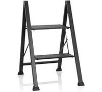 Échelle pliante SOLID W5 Aluminium noir 2 étapes hjh OFFICE Noir G