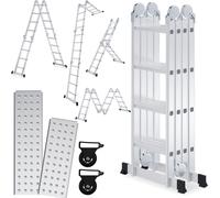 Echelle polyvalente 4x4 Hengda 470cm 6 en 1 en aluminium Echelle polyvalente Echelle pliante Echelle d'appui Echelle de ménage Echelle en aluminium Echelle multifonctions