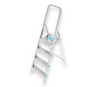 Échelle polyvalente en aluminium, stable et résistante, avec des marches antidérapantes et une large plate-forme Libellula - 4 marches - H84 cm