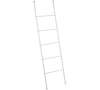 WENKO Echelle Porte Serviette Viva, Acier Blanc, 5 Niveaux, 43 x 156,5 x 3,5 cm