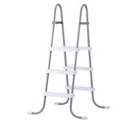 Échelle pour piscine hors sol, escalier de piscine en acier à structure en A à 3 marches pour parois de 106,7 cm de hauteur, marchepieds d'entrée/sortie d'une capacité de 136 kg avec marches larges, r