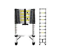Echelle télescopique 3,2M-10,5FT - En Acier inoxydable - Portable - Certifiée EN131 - Capacité : 150kg - Multifonction Escabeau