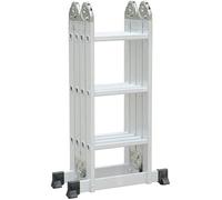 Échelle télescopique 4x3 pliante portable multifonctionnelle articulée en aluminium