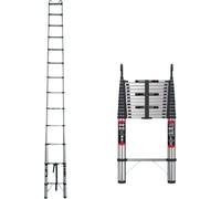 Echelle télescopique Avanto - Echelle pliante en inox - Echelle portable Loft extensible - Max. Charge max. 150 kg - EN131