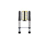 Échelle Télescopique BM TOOLS 3,8M en Acier Inoxydable, Charge 150kg Pliable Extensible Unique Droite Multi-Fonction, Bricolage