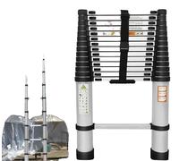 Échelle télescopique, design antidérapant, e EN131, 4 mètres / 14,4 pieds (aluminium)