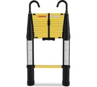 Échelle télescopique en aluminium, 3,8 m, jaune et noir