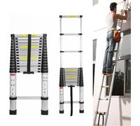 Échelle télescopique en aluminium - Échelle extensible pliante - 5 mètres - Échelle polyvalente