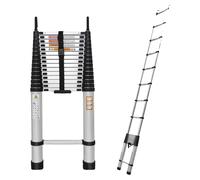 Échelle télescopique, en aluminium léger, longueur réglable, 6,2 m