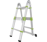 Échelle Télescopique Fieldmann FZZ 4003, 3.2m, 150 kg, Aluminium, 10 Échelons