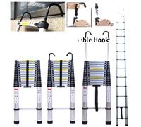 Échelle télescopique, hauteur réglable, construction légère, 20,3 pieds/6,2 m