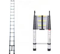 Échelle télescopique pour grenier Nata – 5 m – Échelle pliante – Échelle télescopique en aluminium – Portable – EN131 – Charge max. 150 kg