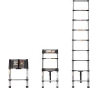 Échelle télescopique Zyren 2,6 m – Échelle télescopique et portable – Pour les travaux de peinture et de décoration – Charge maximale 150 kg
