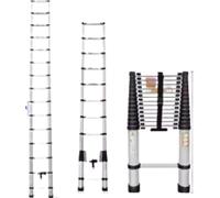 Échelle télescopique Zyren 4,4 m – Échelle pliante en aluminium – Pieds antidérapants – e EN131 – Charge maximale 150 kg