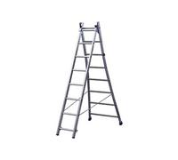 Echelle transformable à base évasée 2 plans 2x10 accès maxi 5,45 m KET2