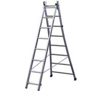 Echelle transformable à base évasée 2 plans 2x10 accès maxi 5,45 m KET2 Centaure G