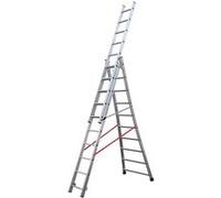 Echelle transformable base évasée Premium - 3x10 échelons - 6,95m