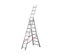 Echelle transformable base évasée Premium - 3x8 échelons - 5,85m