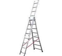 Echelle transformable base évasée Premium - 3x8 échelons - 5,85m