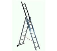Echelle transformable en Aluminium semi-pro 3 x 7 Haut travail 5.09 m TR3 Escalux G