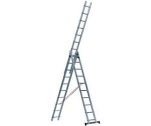 Echelle transformable en Aluminium semi-prof 3 x 10 Haut travail 7.48 m TR3 Escalux G