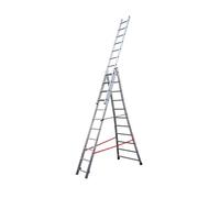 Echelle transformable base évasée Premium - 3x11 échelons - 7,76m