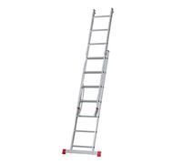 Echelle transformable - MON MOBILIER DESIGN - 2 plans - 7 marches - Aluminium - Charge max 150 kg