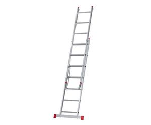 Echelle transformable - MON MOBILIER DESIGN - 2 plans - 7 marches - Aluminium - Charge max 150 kg