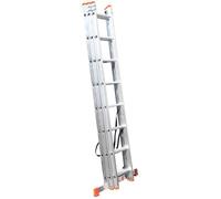 Échelle transformable - MON MOBILIER DESIGN - 3 plans - Aluminium léger - 8 marches - Charge 150 kg