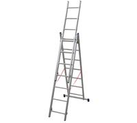 Echelle Universelle 3 plans adaptable aux escaliers 3 x 7 marches