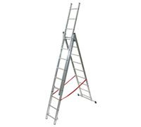 Echelle Universelle 3 plans adaptable aux escaliers 3 x 9 marches